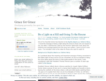 Tablet Screenshot of graceforgrace.com